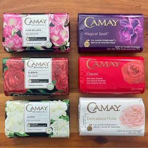 Camay Soap 6 Bars Beautiful Scented Assorted Bars Jabon de Tocador Camay